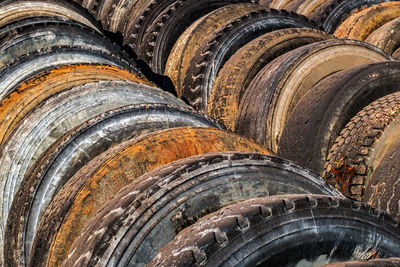 Full frame shot of tire