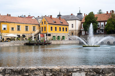 Buildings in water