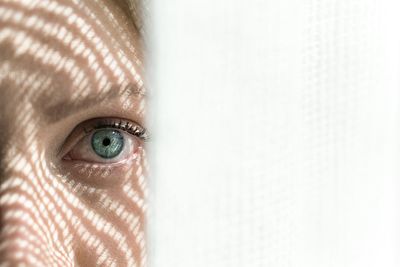 Close-up portrait of human eye