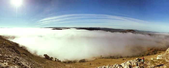 Panoramic view of landscape against sky