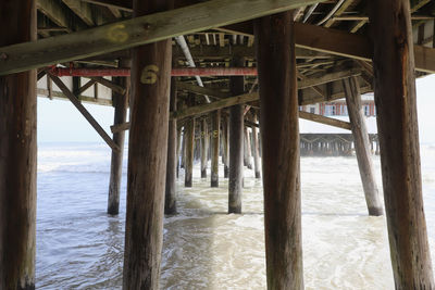 View of pier over sea