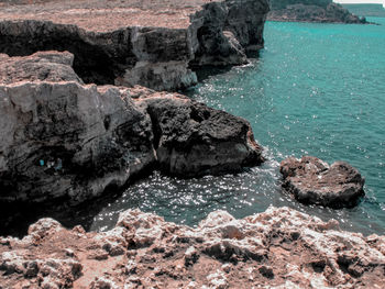 Rocks on beach