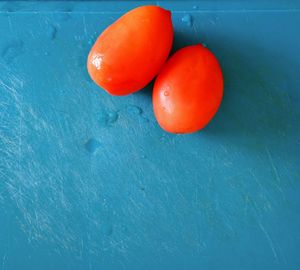 High angle view of fruits in water