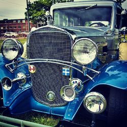 Vintage car parked