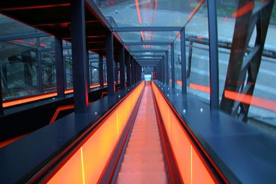 Illuminated underground walkway