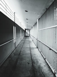 Empty corridor in building