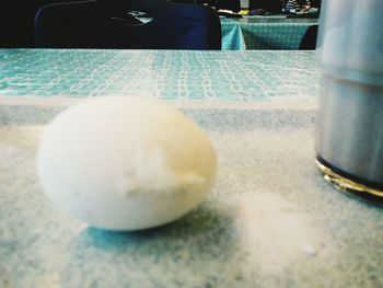Close-up of balls on table