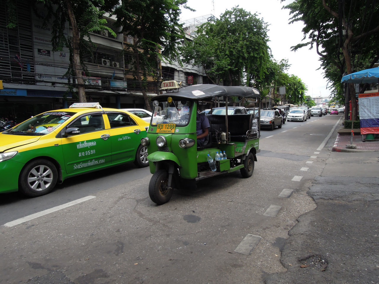 VEHICLES PARKED ON ROAD