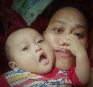 Portrait of cute baby