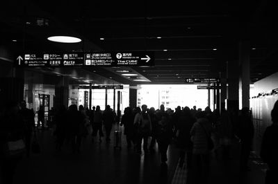 People waiting at airport