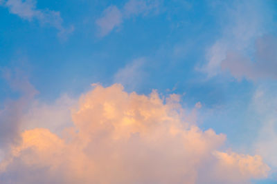 Low angle view of clouds in sky