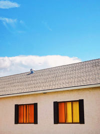 Low angle view of building against sky