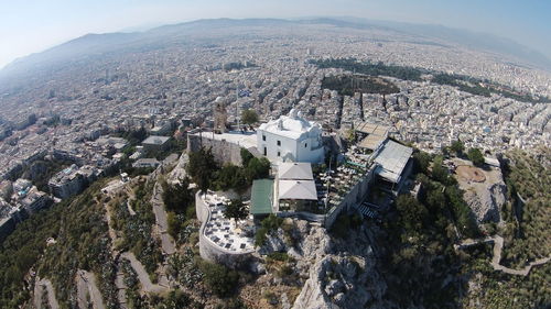 High angle view of cityscape