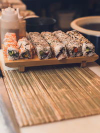 Japanese food on the table