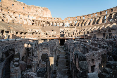 Coliseum against clear sky