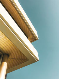 Low angle view of building against clear sky