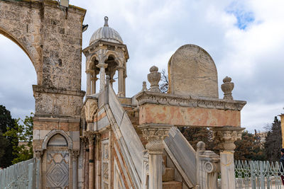 Low angle view of historical building against sky