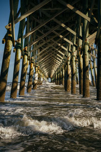 View of pier over sea