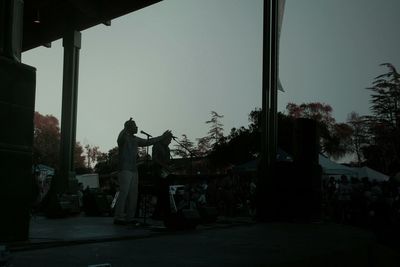 Built structure against clear sky