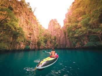 Boat in lake