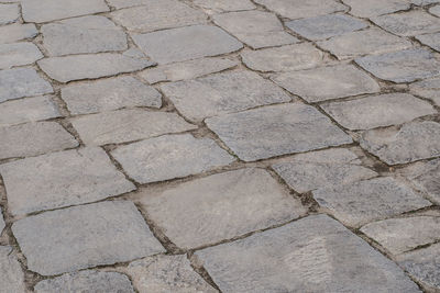 Full frame shot of cobblestone street