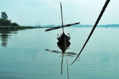 Sailboats in sea