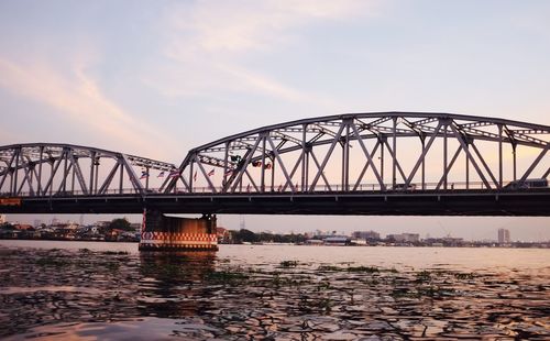 Bridge over water against sky