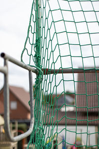 Low angle view of fence