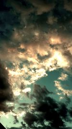 Low angle view of cloudy sky