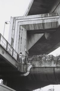 Low angle view of bridge against sky