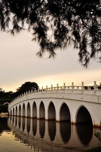 View of bridge over river