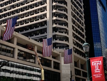 Low angle view of buildings in city