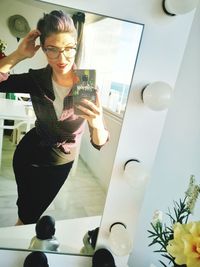 Man photographing with mobile phone