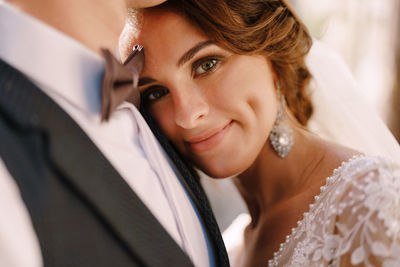 Portrait of smiling young woman