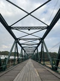 Low angle view of bridge against sky