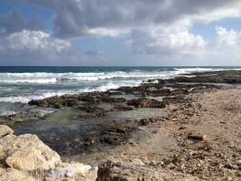 Scenic view of sea against sky