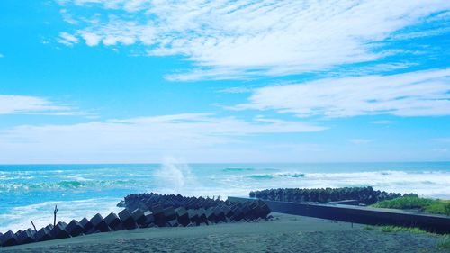 Scenic view of sea against sky