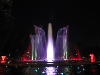 Fountain at night