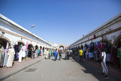 People walking on street