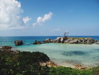 Scenic view of sea against sky