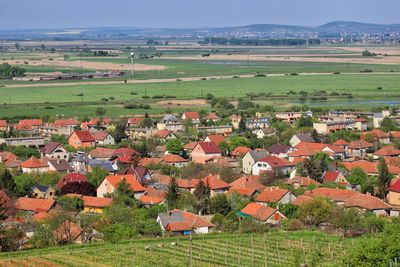 Scenic view of town