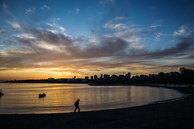 City at sunset