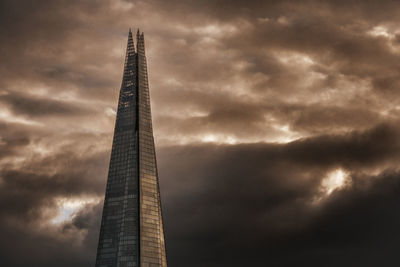 Low angle view of cloudy sky