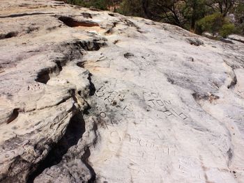 Close-up of rock formations