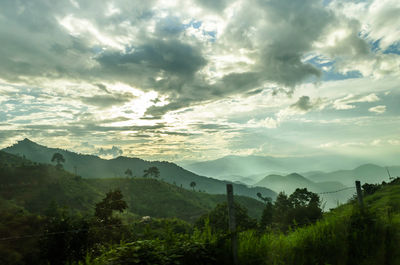 Scenic view of landscape against sky