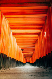 View of empty corridor of building