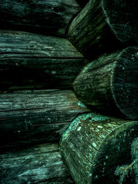 Full frame shot of logs