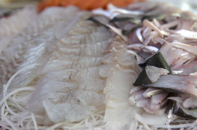 Close-up of fish in market
