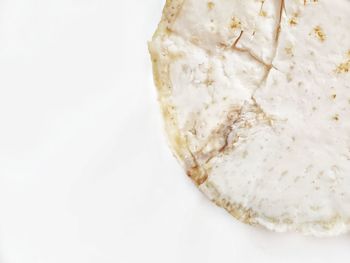 High angle view of bread in plate