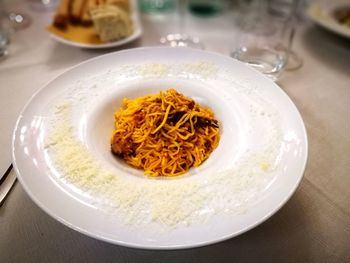 Close-up of food in bowl on table